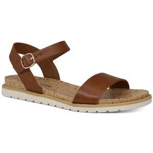 Women's Brown Cork Footbed Ankle-Strap Sandal